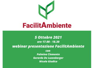 Presentazione di FacilitAmbiente il prossimo 5 ottobre (webinar)